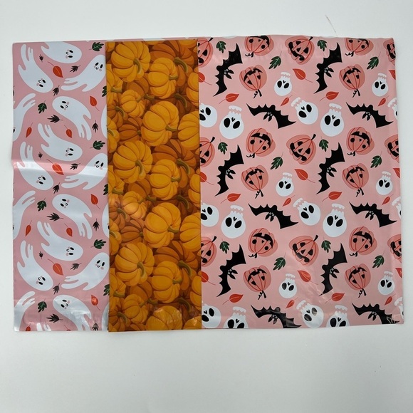 NEW Polymailers Fall Halloween 100 (10x13) Self Sealing Colorful Variety! - Picture 2 of 5